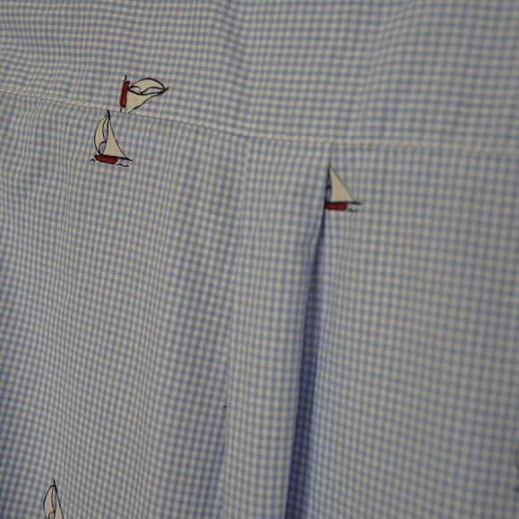Janie and Jack Sailboat Button Down Shirt Sz 18-24M‎ - Picture 6 of 7